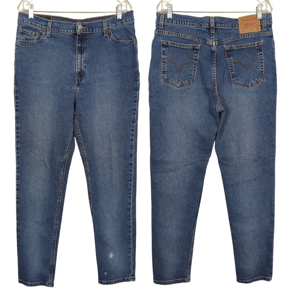 Vintage Levi’s 512 Women’s Jeans Sz 16 Slim Fit Tapered Leg Blue Denim USA Made